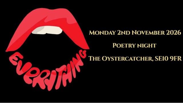 Everything Poetry Night: Monday 2nd November - 4th BIRTHDAY!